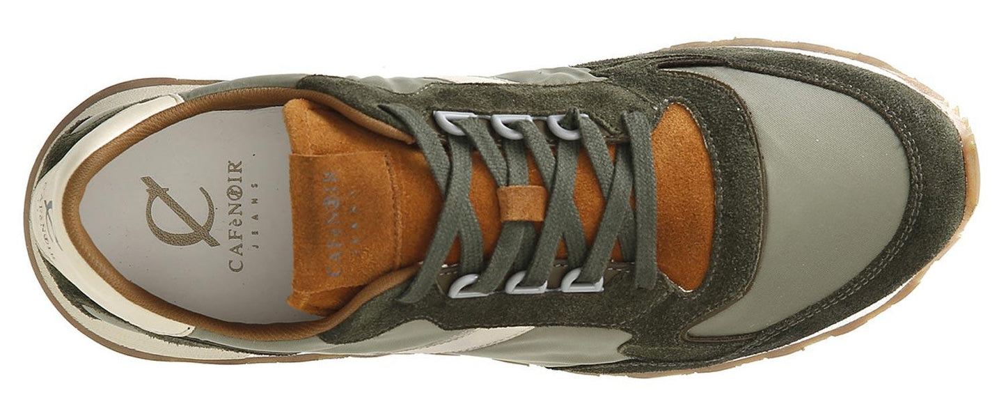 Sneakers CafèNoir PC6434 scarpe uomo verde