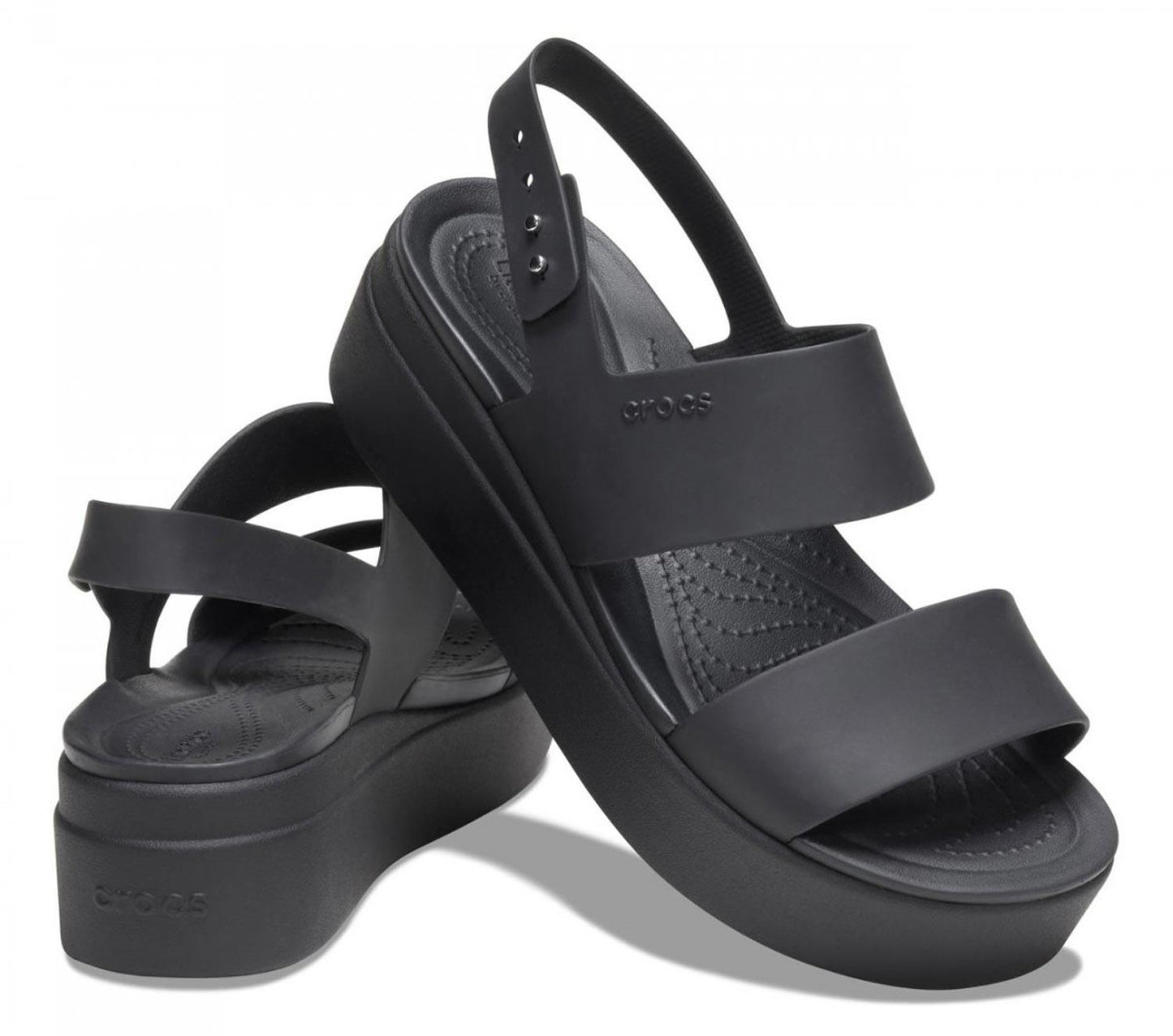 Sandali Crocs Brooklyn Low Wedge 206453-060 nero
