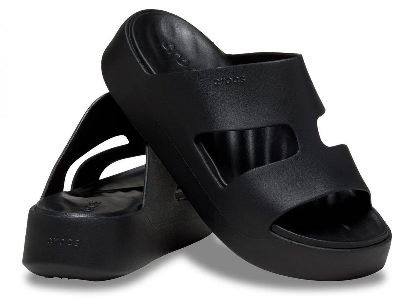 Sandali Crocs Getaway Platform H-Strap W 209409-001 nero