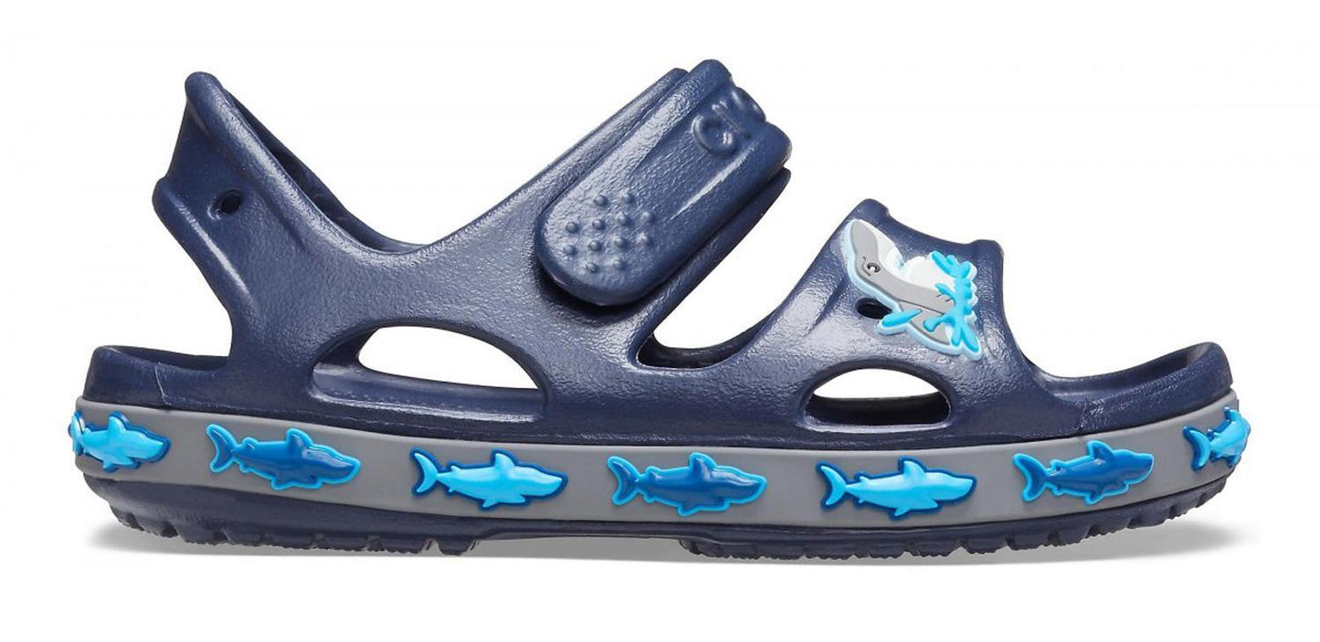Sabot Shark Band kids Crocs Blu Navy 206365