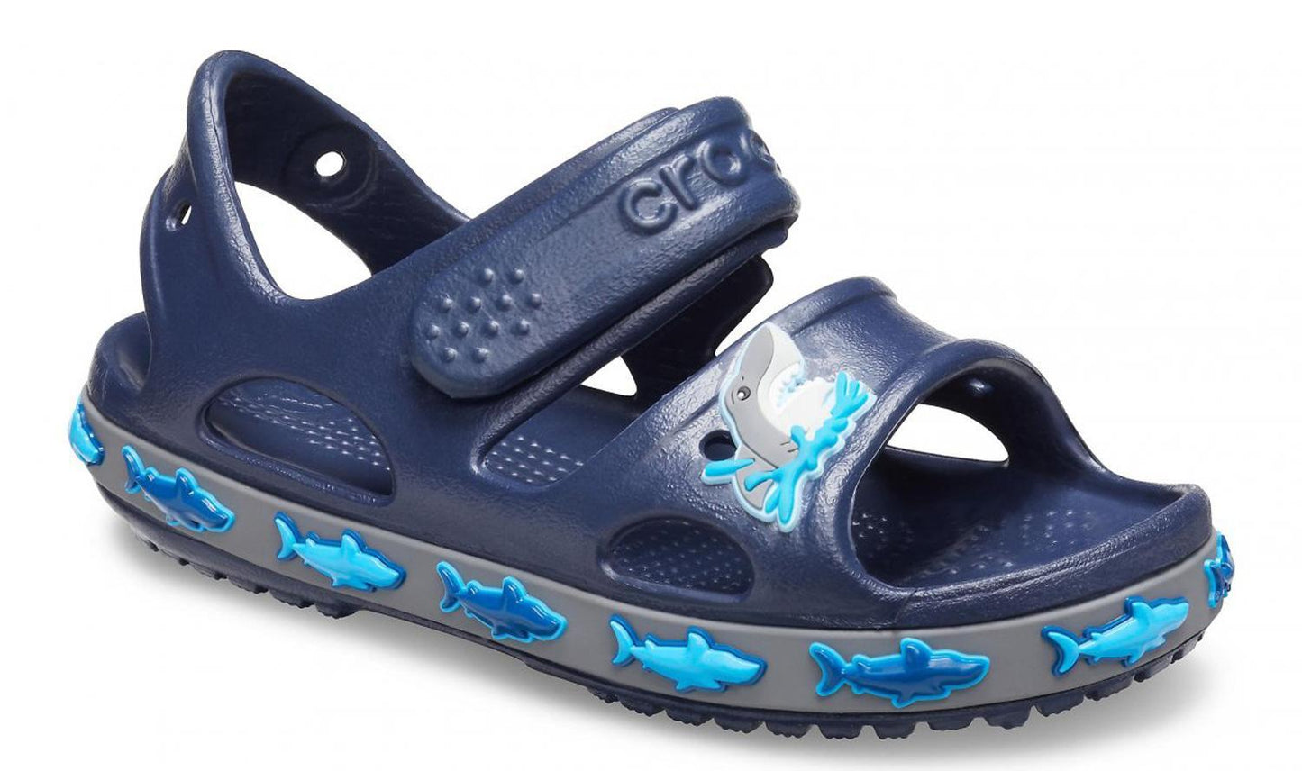 Sabot Shark Band kids Crocs Blu Navy 206365