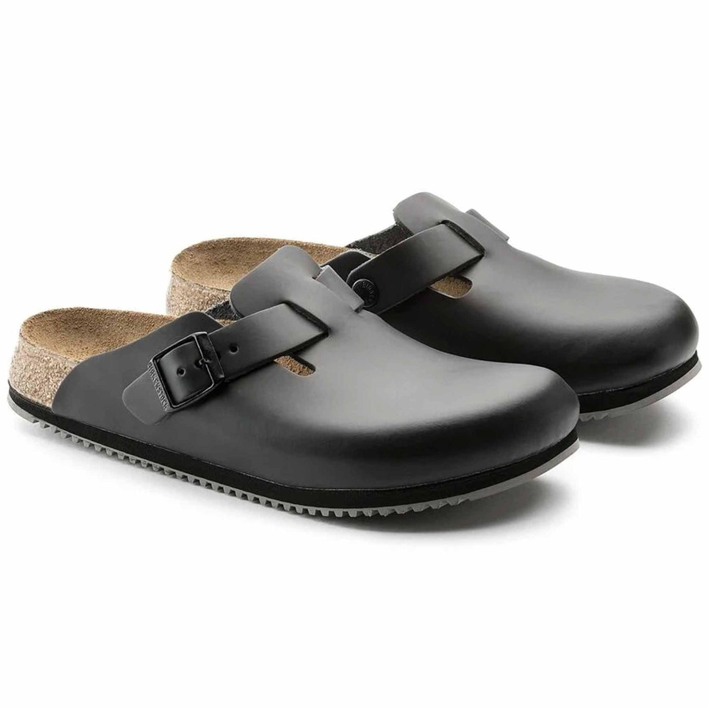 Sabot Boston Grip Birkenstock 0060194 pelle nera (36-41)