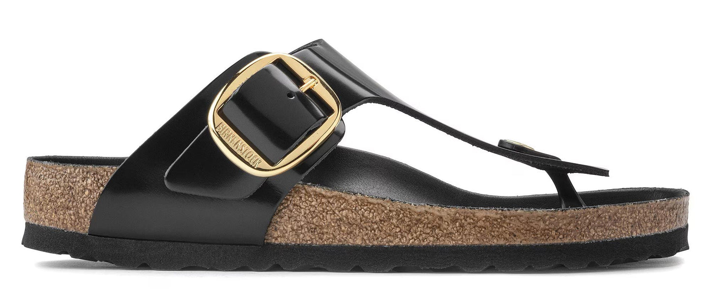 Sandali Gizeh Big Buckle Birkenstock 1021467 nero shine (36-40)