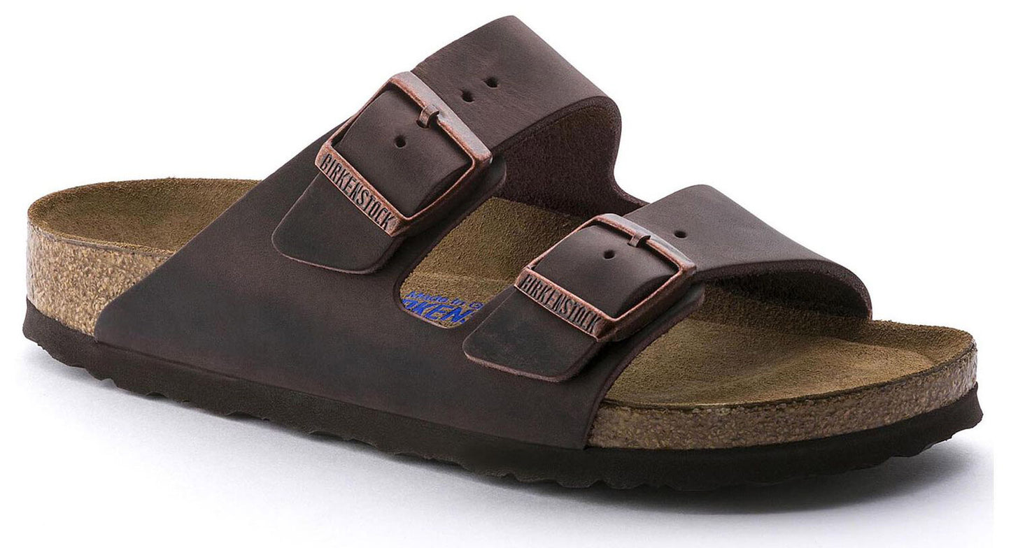 Sandali Arizona Soft Birkenstock 0452763 in pelle marrone habana (35-40)