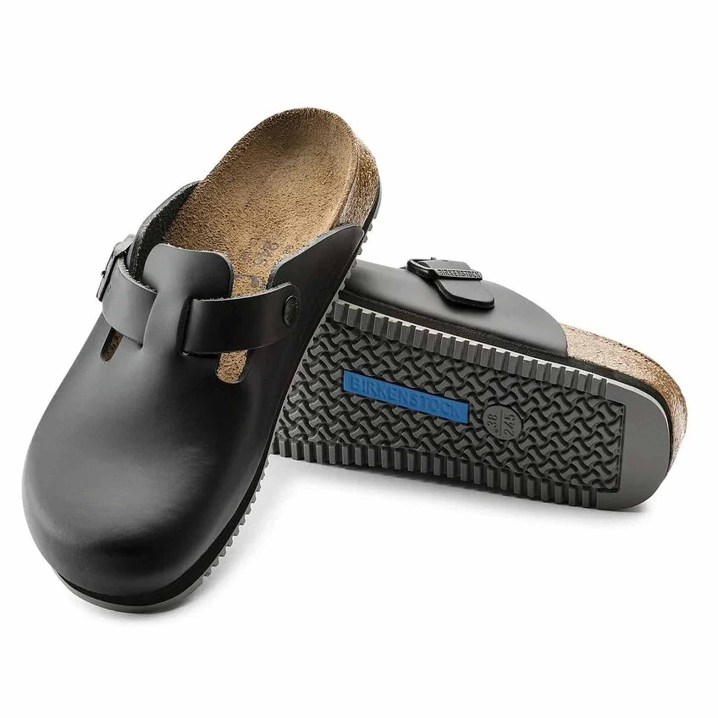 Sabot Boston Grip Birkenstock 0060194 pelle nera (36-41)