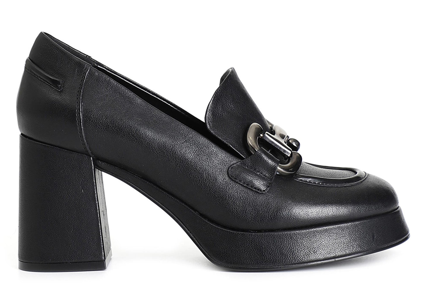 Mocassino CafèNoir LD4001 scarpe donna in pelle nera