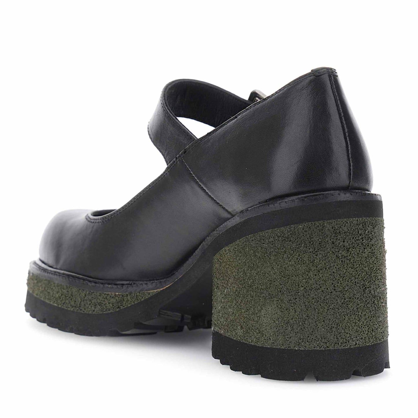 Décollété CafèNoir FE1114 in pelle con fibbia