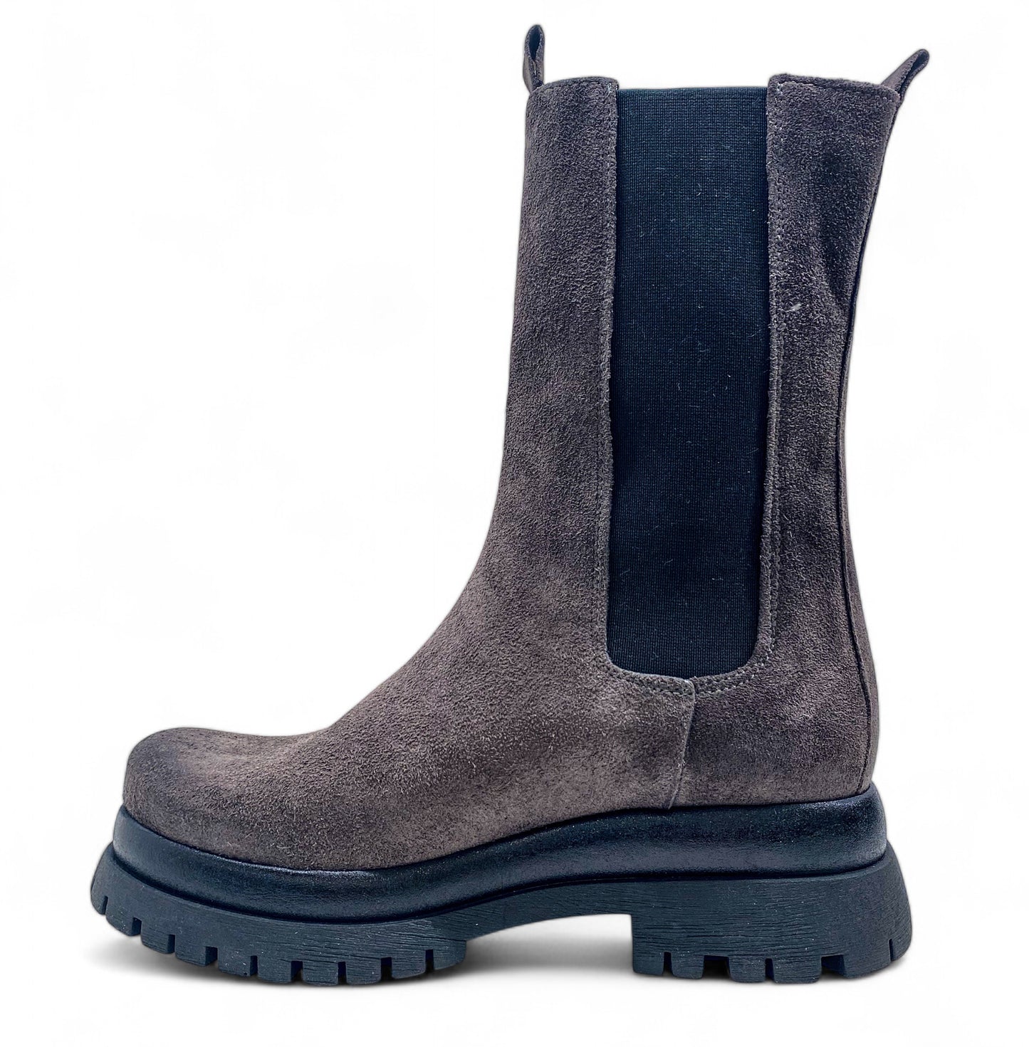 Polacchino Divine Follie AIS65 stivali donna in camoscio grigio
