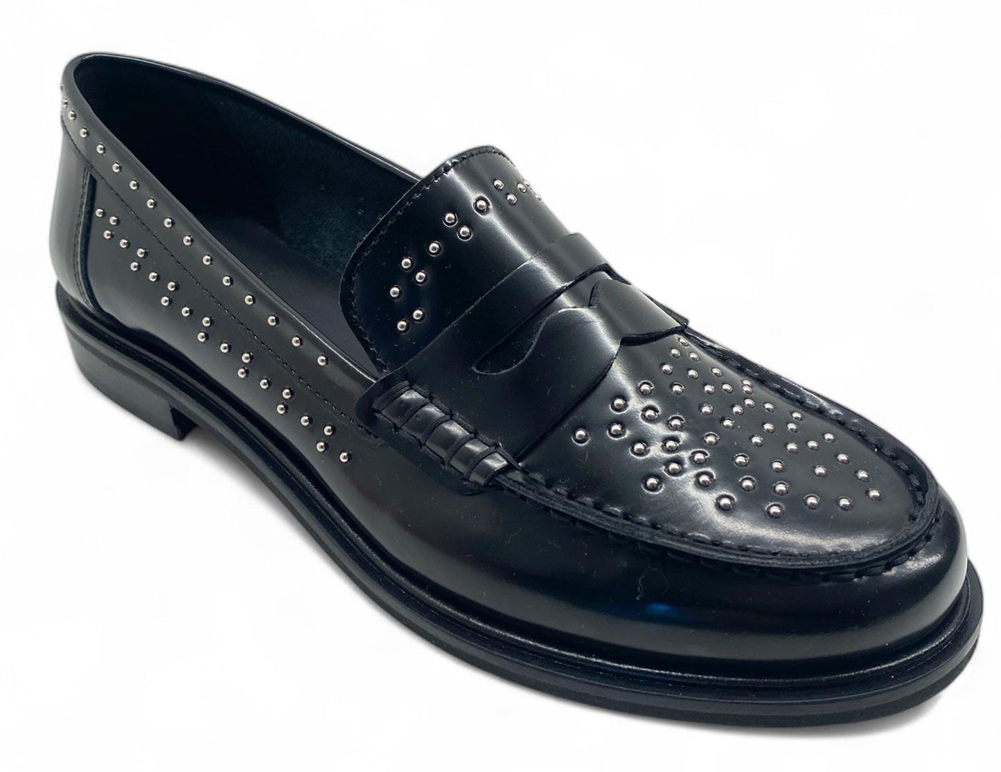 Mocassini Divine Follie N252S scarpe con micro borchie