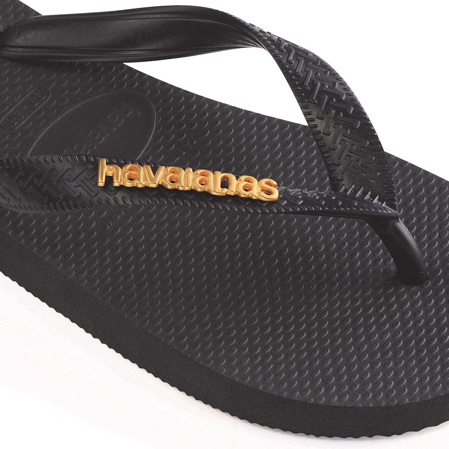 Havaianas Top Logo Metallic Nero | Sandali Infradito Donna 4127244.1069