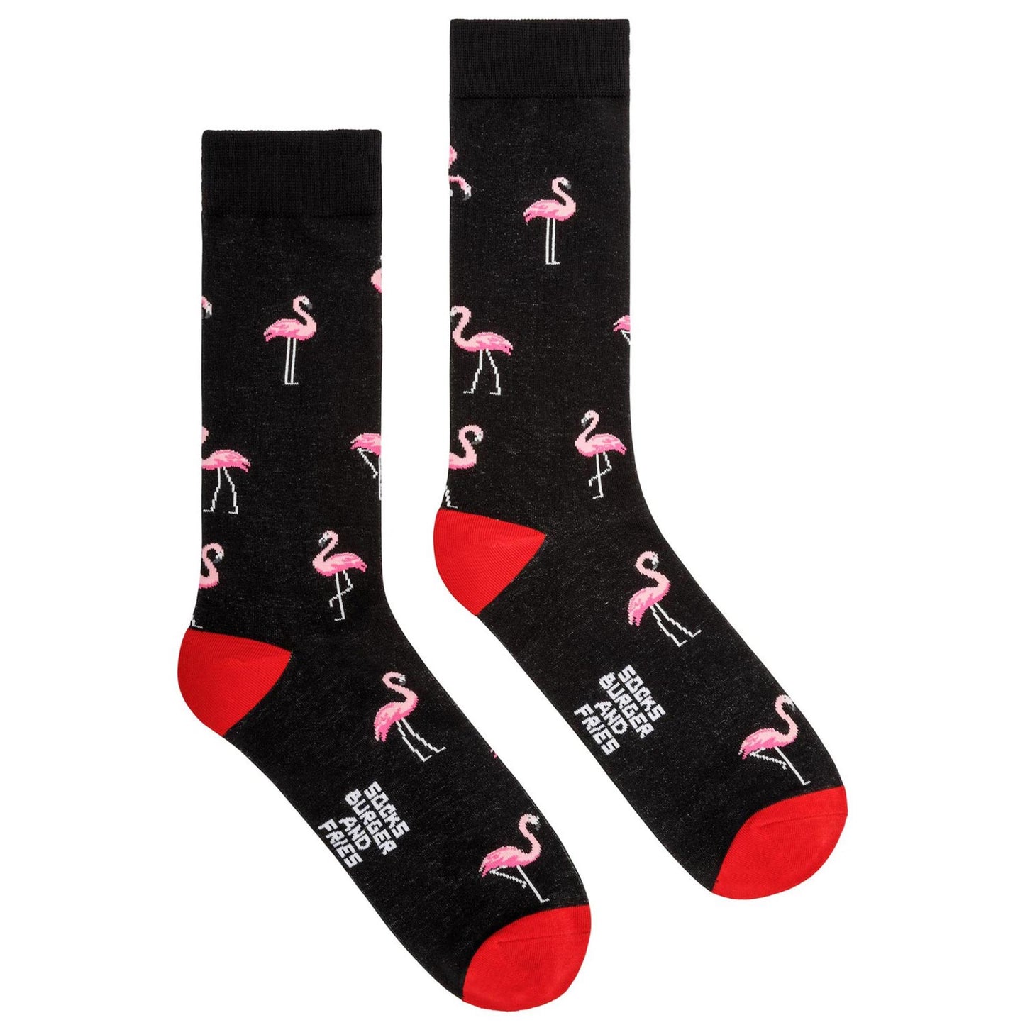 Calze Animals BF1304 "Flamingo" Socks Burger and Fries
