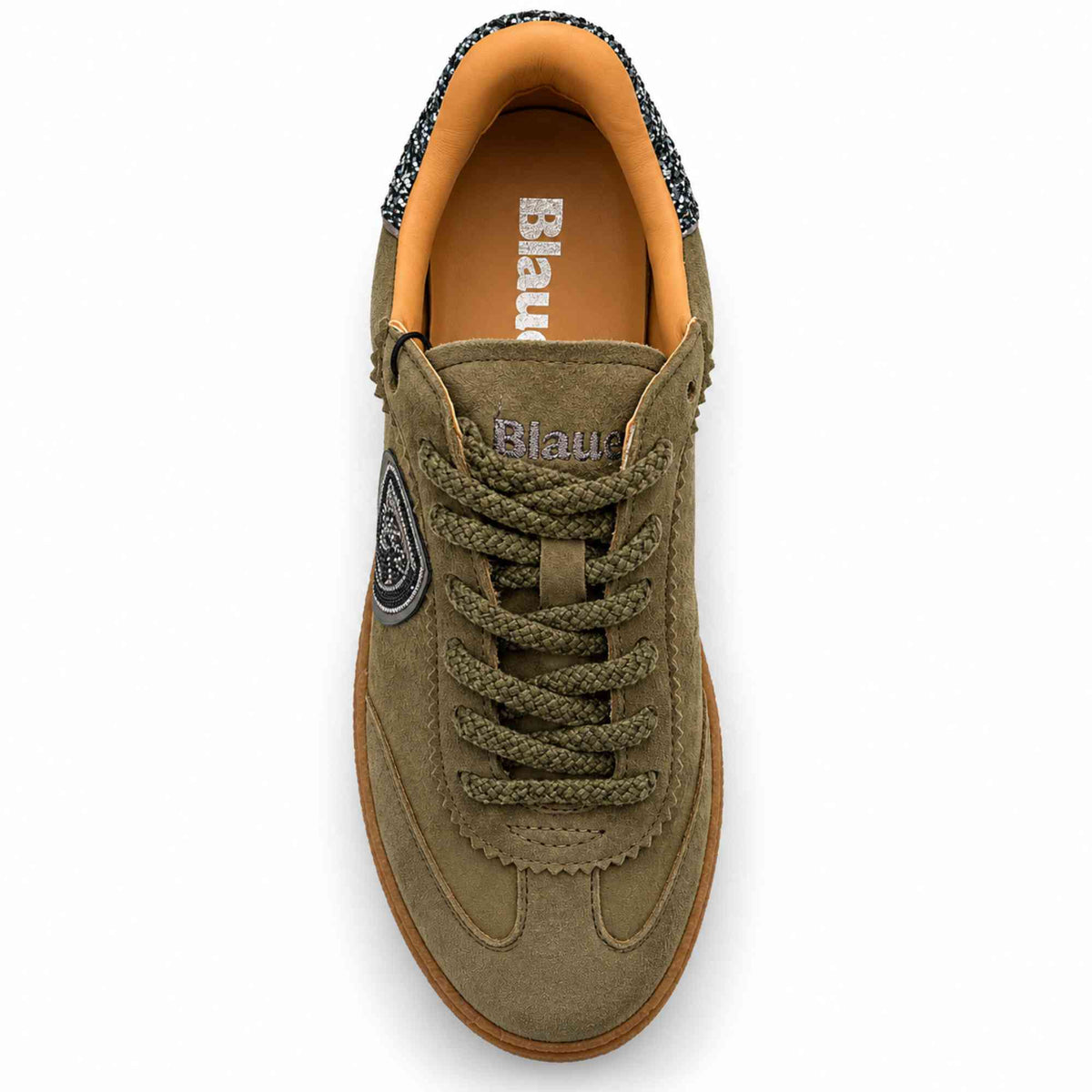 Sneaker Blauer AURORA04 donna suede verde militare