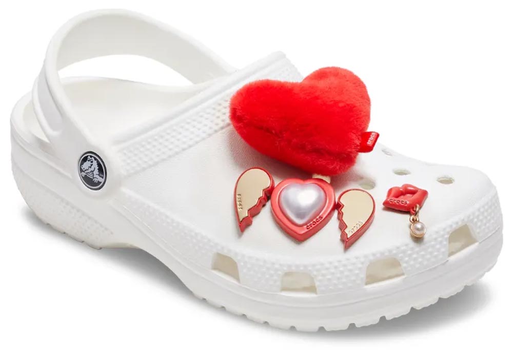 Jibbitz™ Charms per Sabot Unisex San Valentino Kit 5 pz