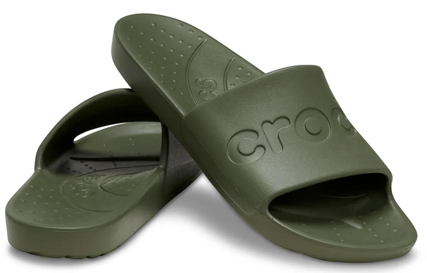Sandali Croc slide 210088 ciabatte slide Crocs verde militare
