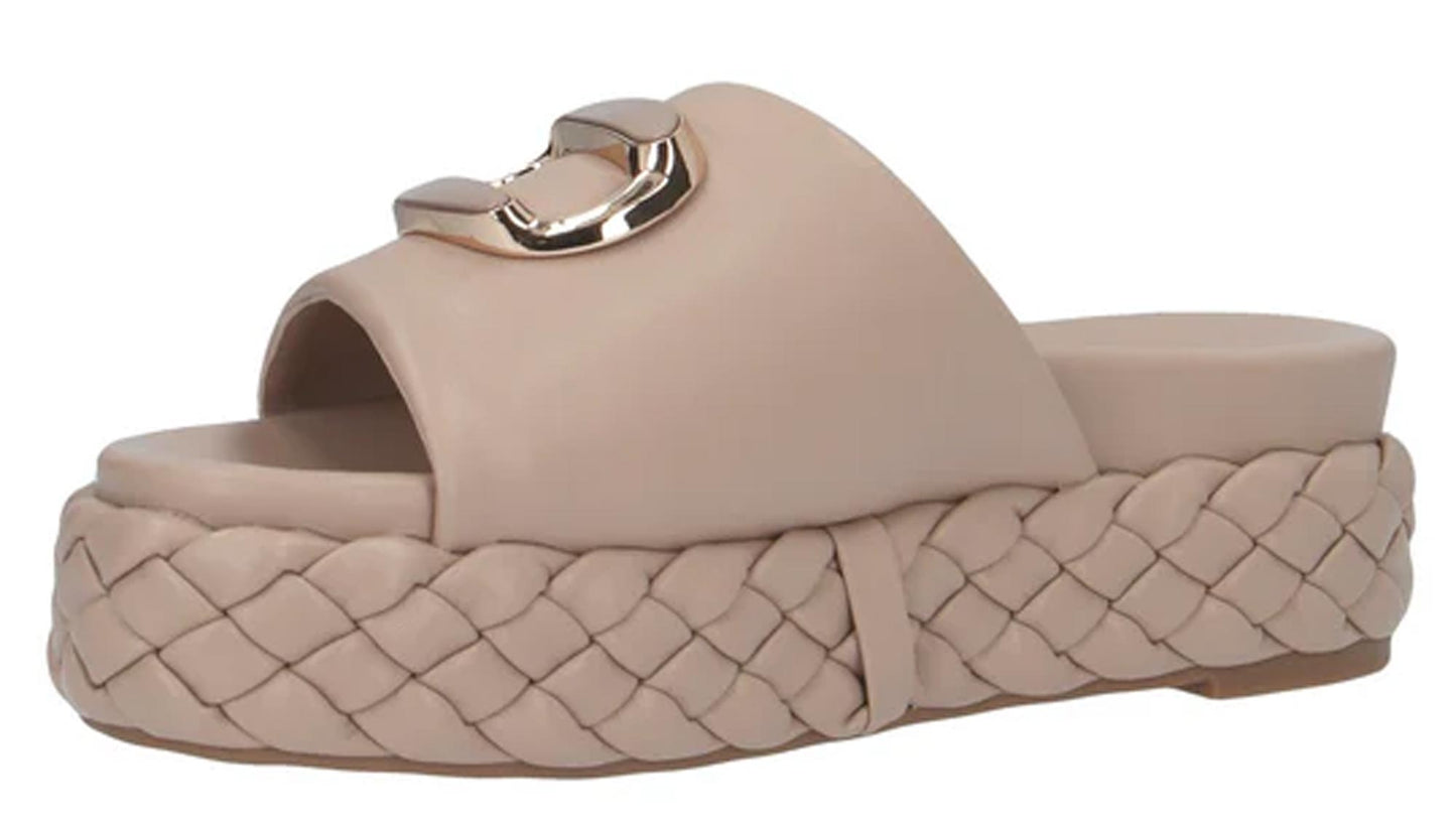 Ciabatta CafèNoir HH9111 con fondo a treccia taupe