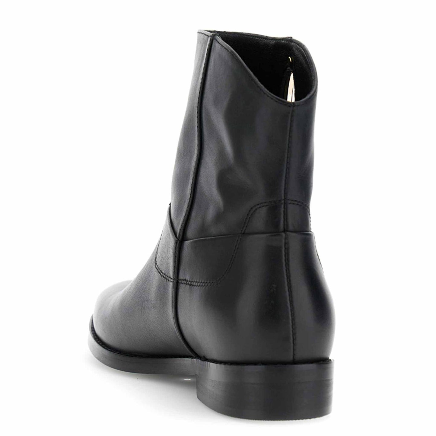 Stivaletto CafèNoir FB1500 scarpe donna in pelle con accessorio ovale nero