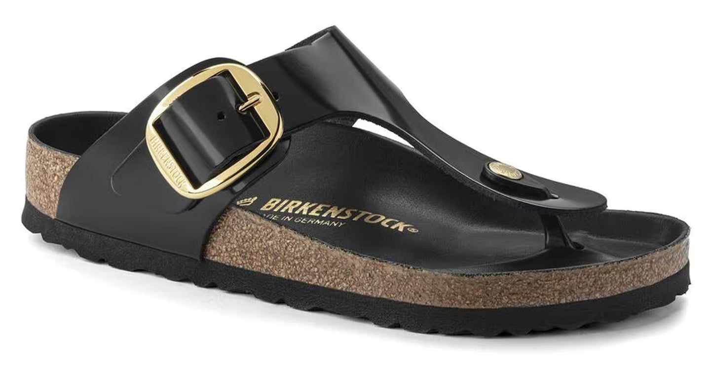 Sandali Gizeh Big Buckle Birkenstock 1021467 nero shine (36-40)