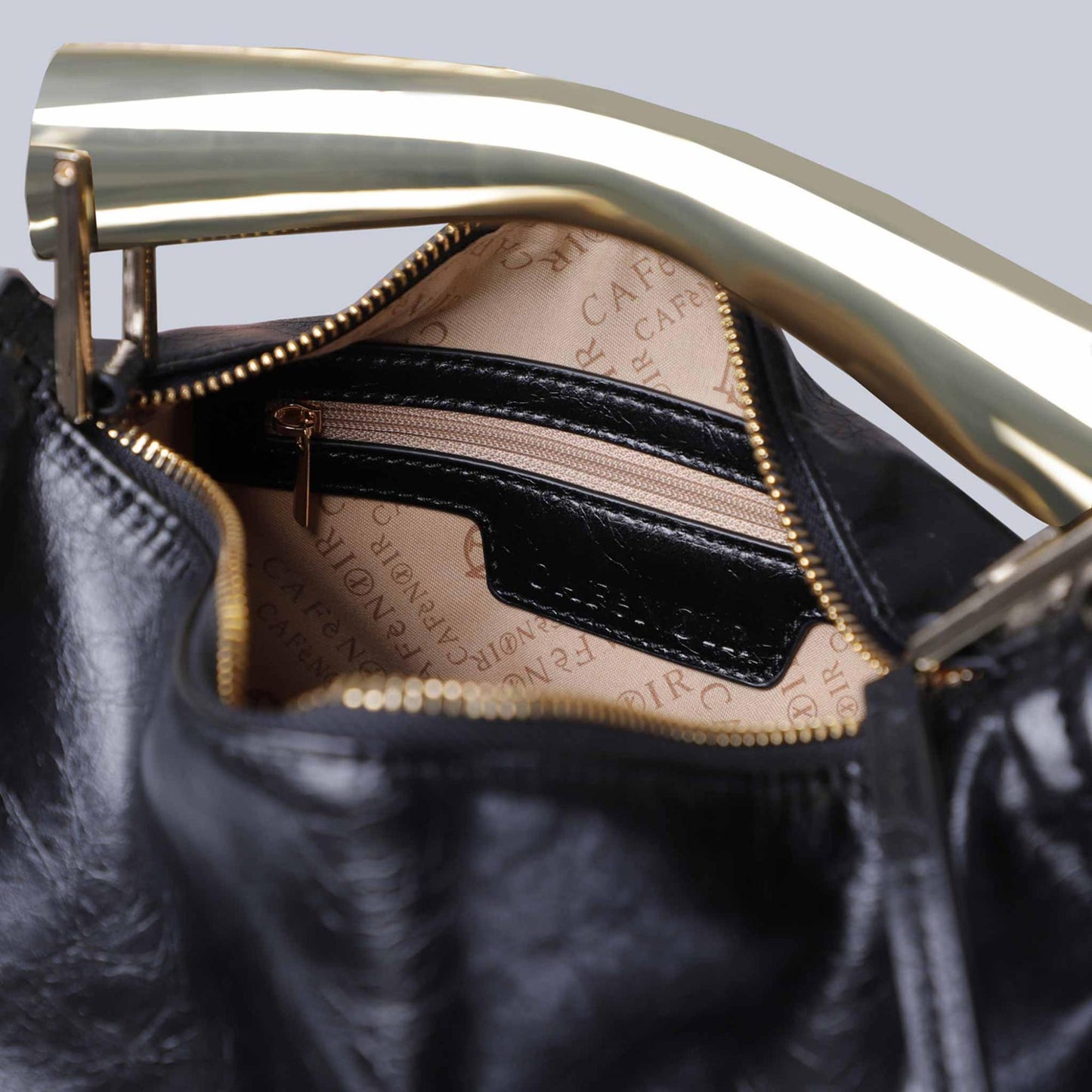 Minibag CafèNoir YF0912 in naplak nera
