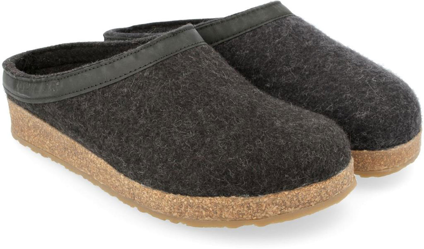 Pantofole HAFLINGER TORBEN grafite 71300177 in feltro lana (40-46)