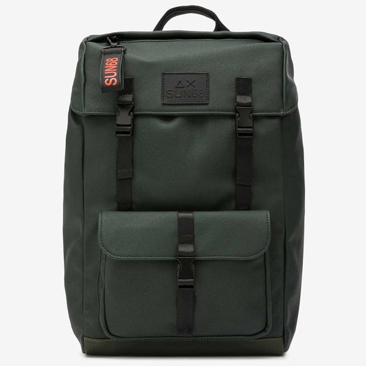 Borsa SUN68 Zaino Everyday in nylon verde scuro Z45161_37