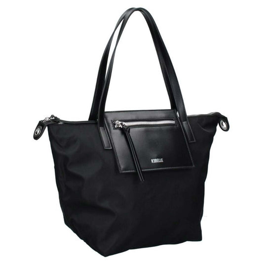 Borsa a spalla REBELLE NOA Big Nylon nero