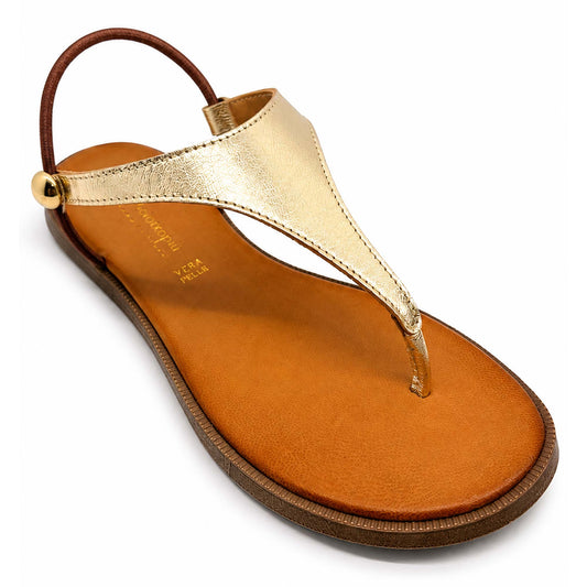 Sandali 18+ Infradito 9055 in pelle platino