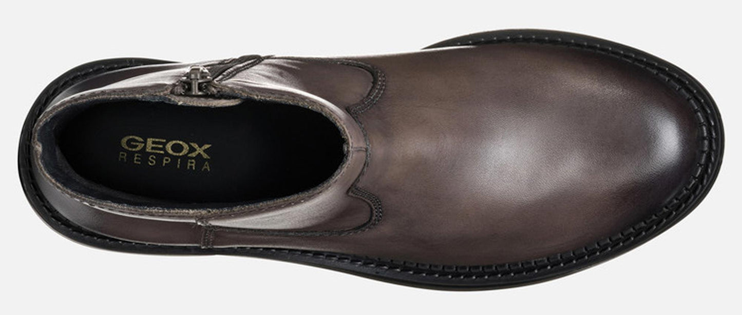 Polacchini GEOX "SERILDA" D46WYB scarpe in pelle taupe
