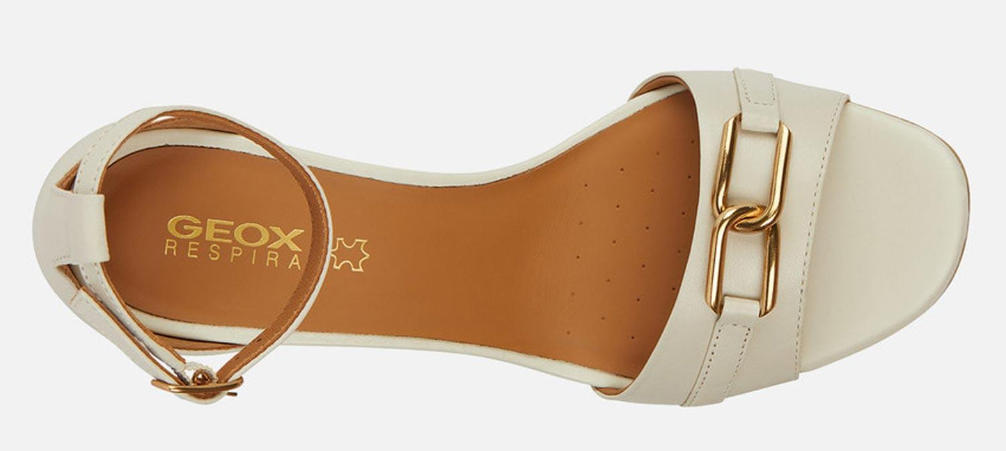 Sandali GEOX "New Eraklia" scarpe donna in pelle beige