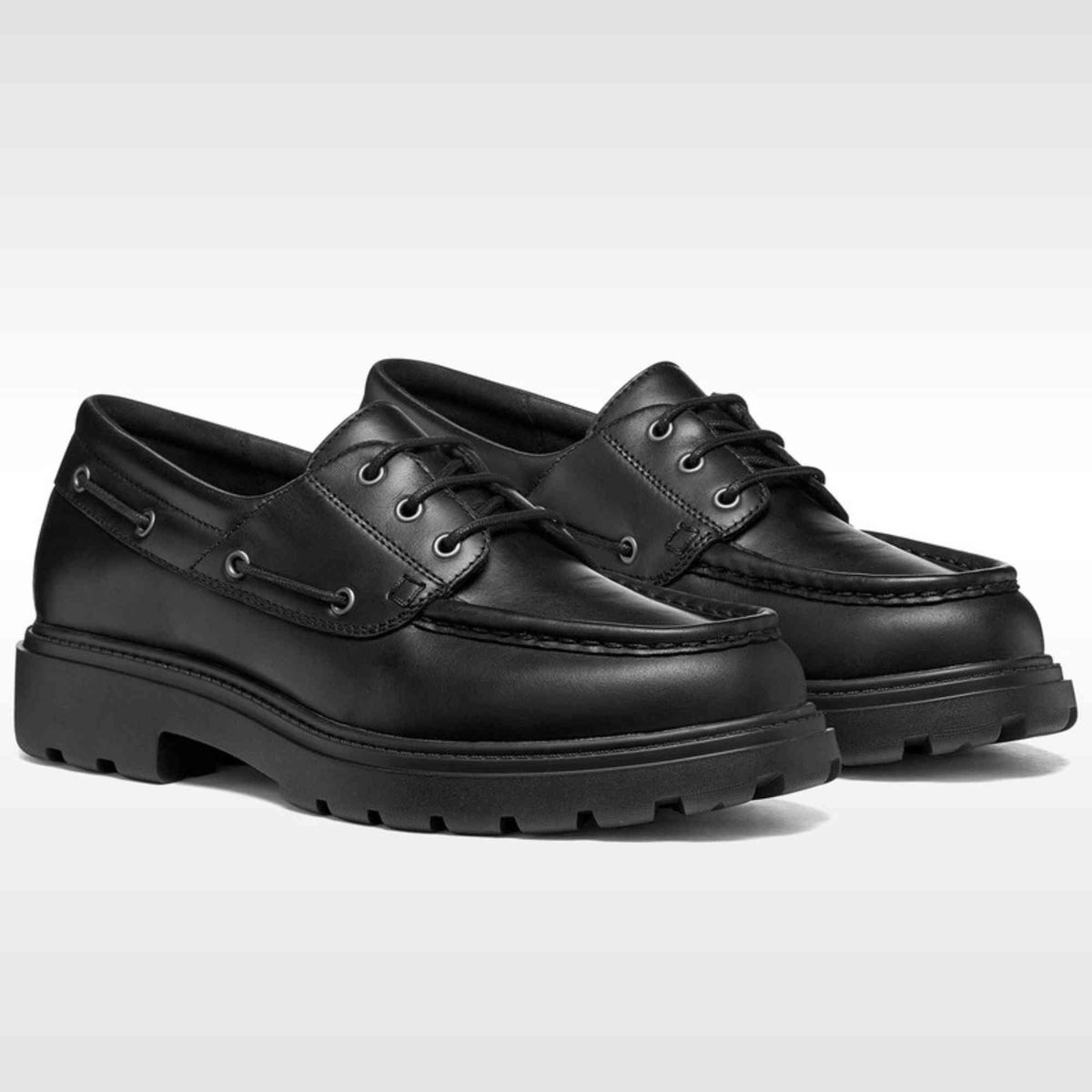 GEOX Spherica EC7 B U66NNC uomo in pelle nera - dettaglio