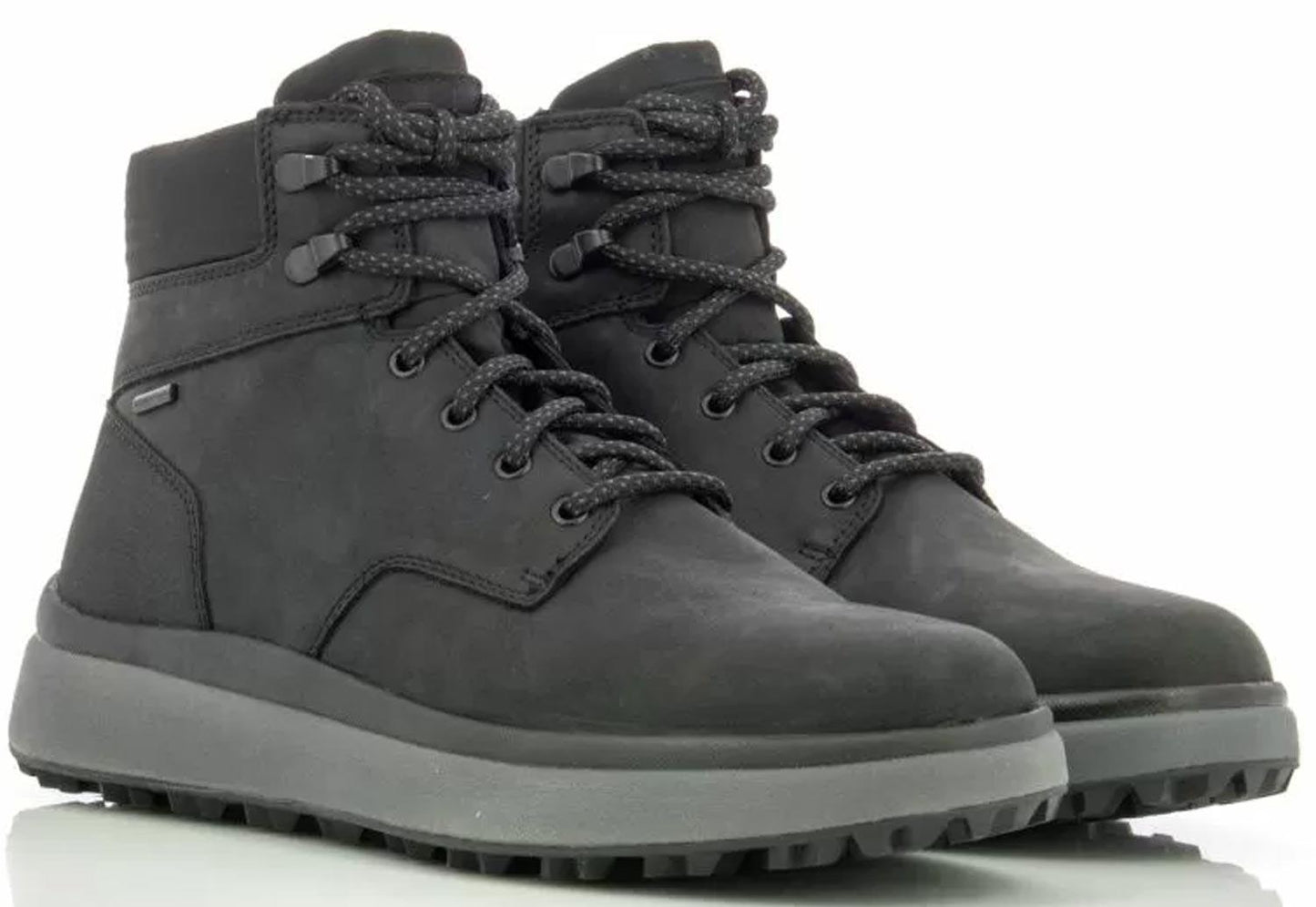 Polacchino GEOX "GRANITO" scarpe sportive uomo in pelle nero