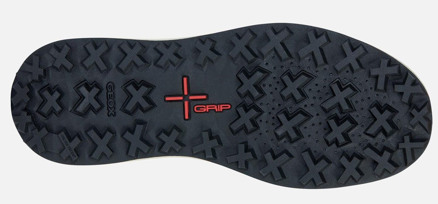 Polacchino GEOX "GRANITO" scarpe sportive uomo in pelle nero