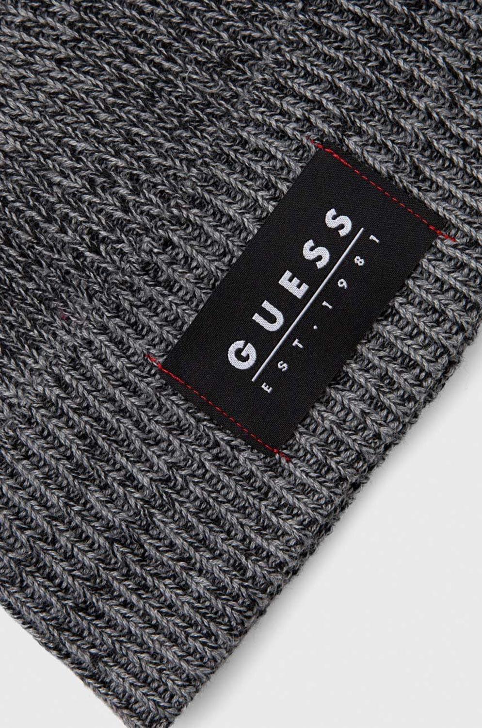 Cappello Guess art.AM5026-POL01 berretto cuffia nero/grigio
