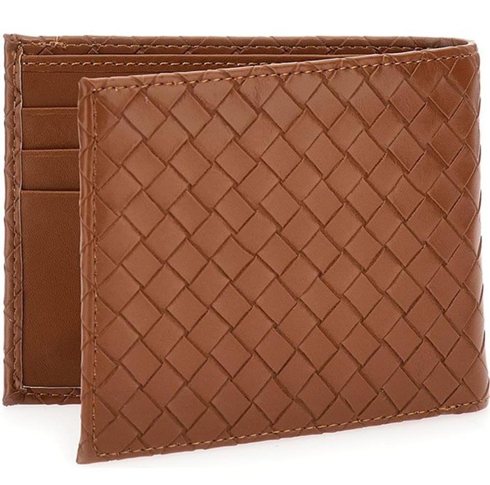 Portafoglio Guess "Calabria" Flat Billfold in pelle marrone