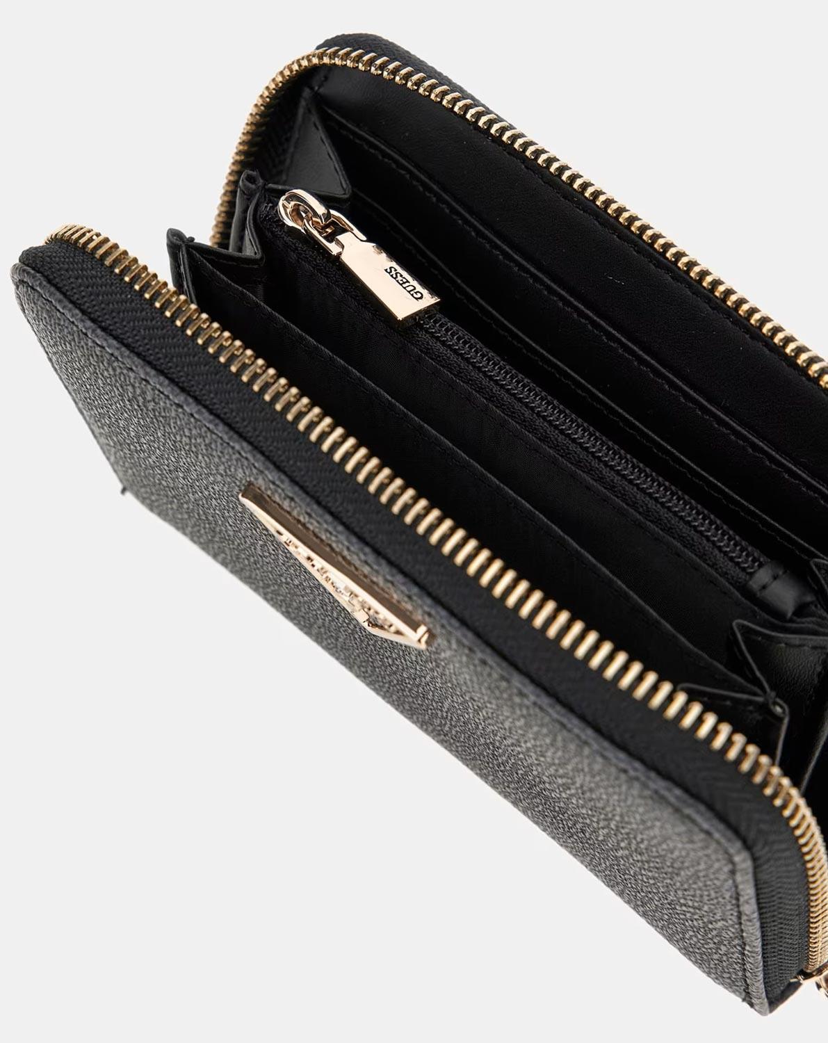 Portafoglio Guess SWSG85 Laurel Slg Medium Zip Around coal