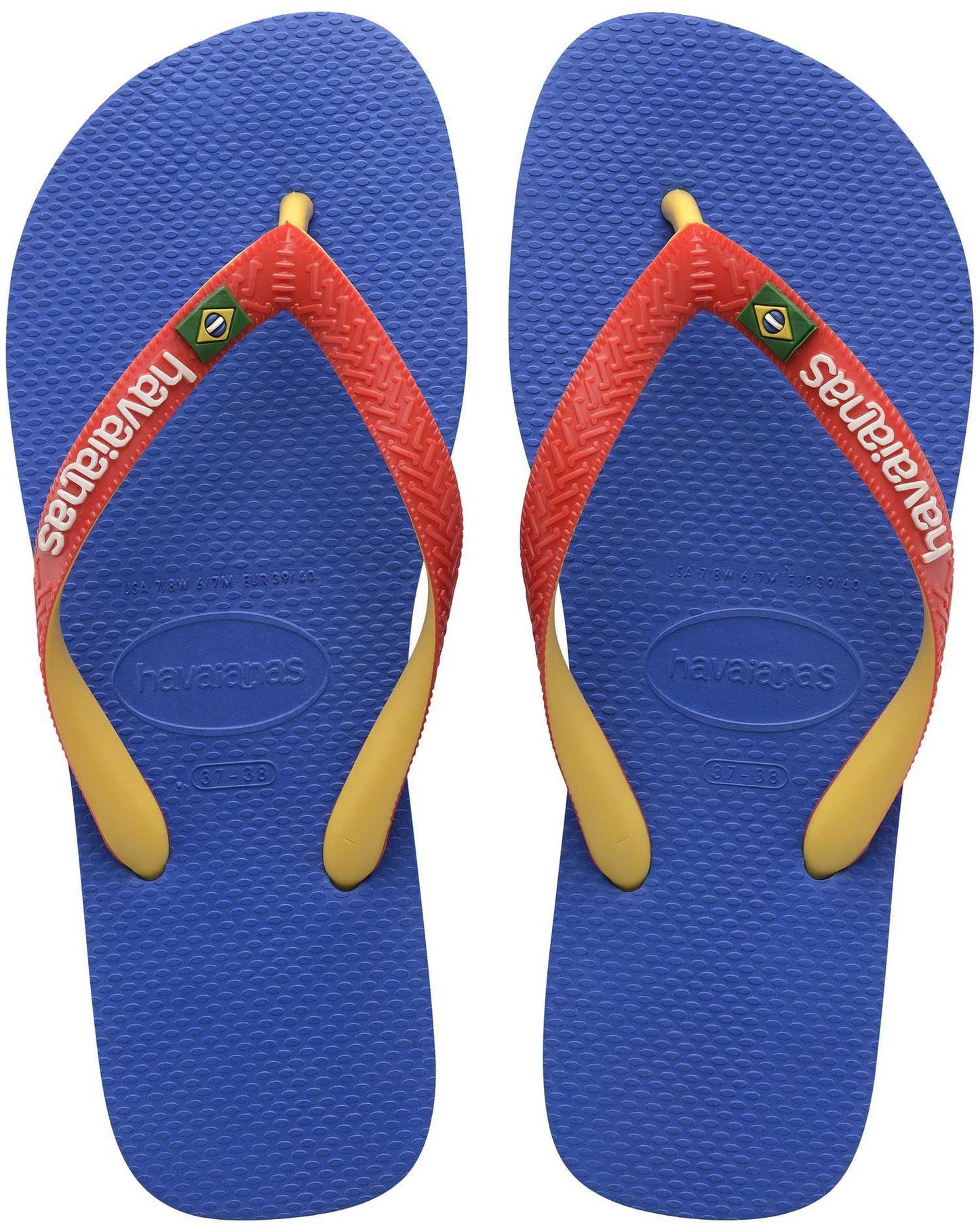 Infradito Havaianas Kids Brasil Mix Blue Star/White sandali bambino 41232069565