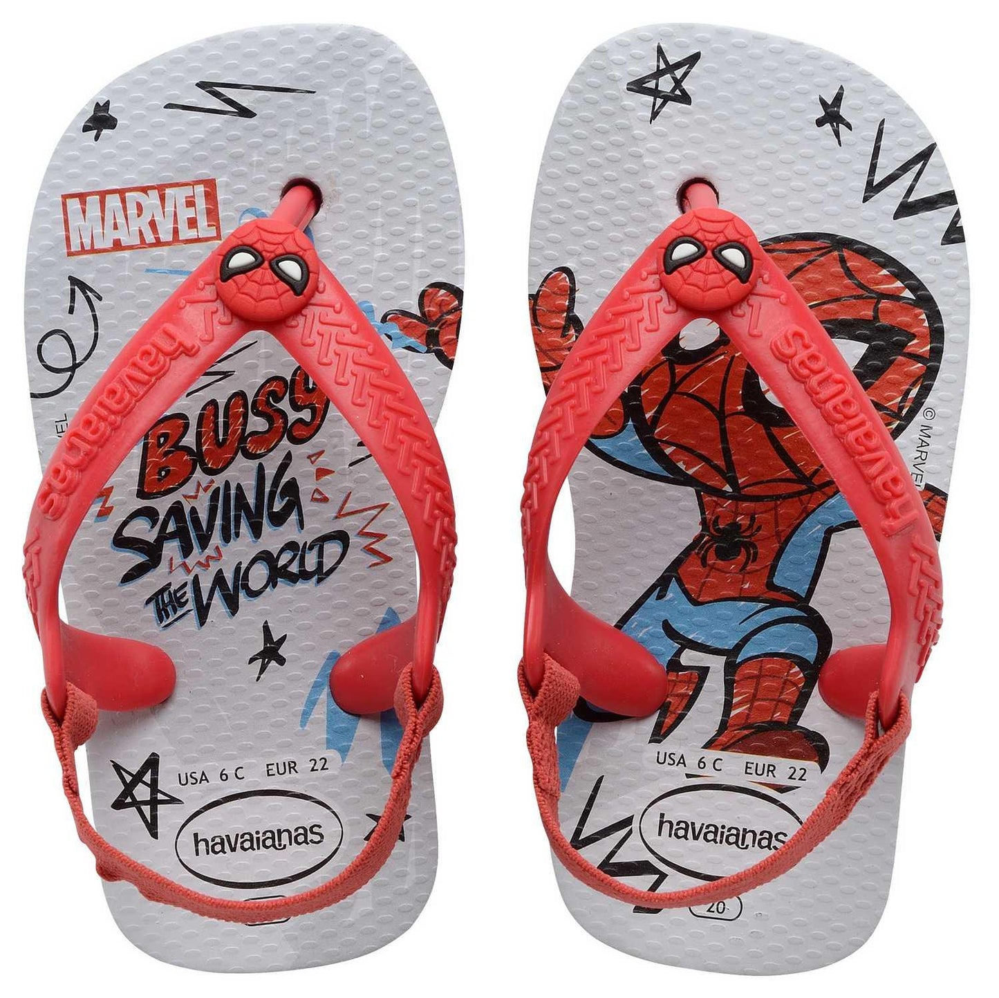 Sandali infradito Havaianas Baby Marvel Spiderman Grigio 41471323498