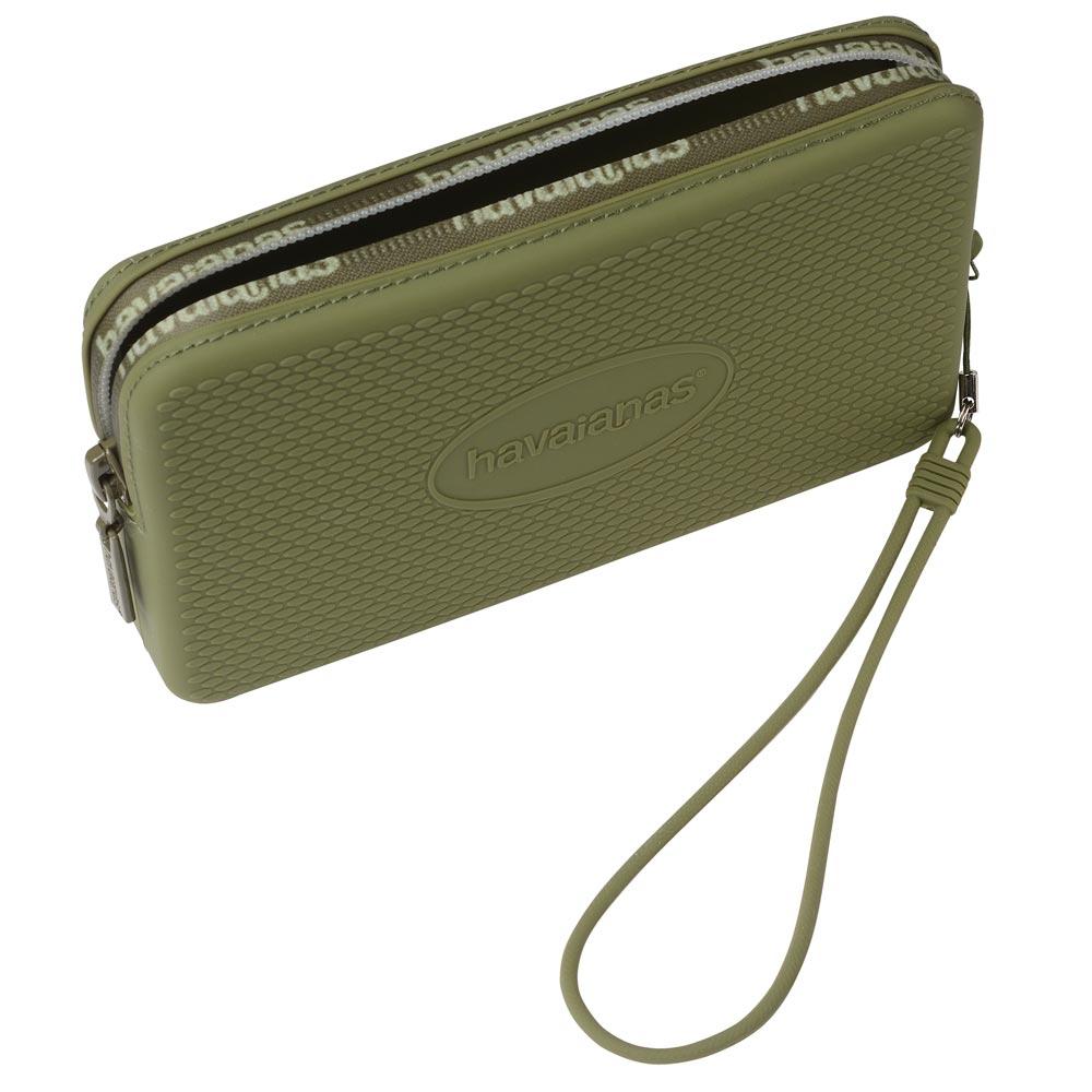 Borsa Mini bag Logo Havaianas in silicone verde oliva