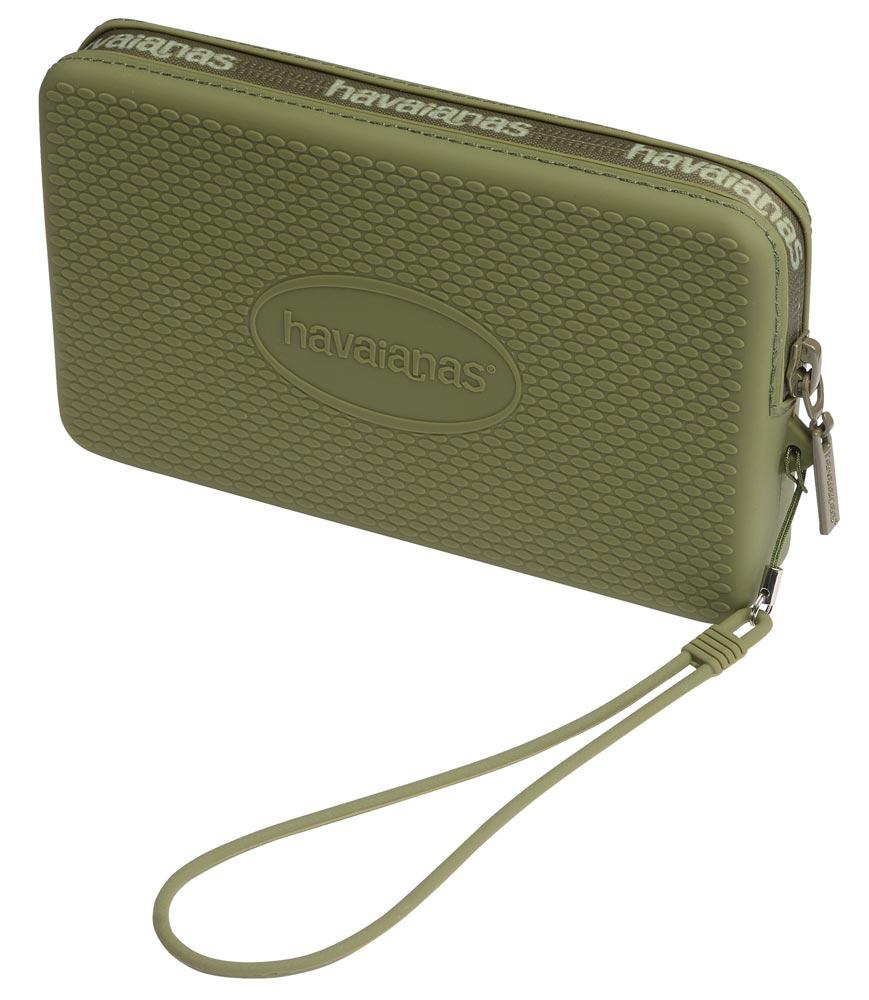 Borsa Mini bag Logo Havaianas in silicone verde oliva