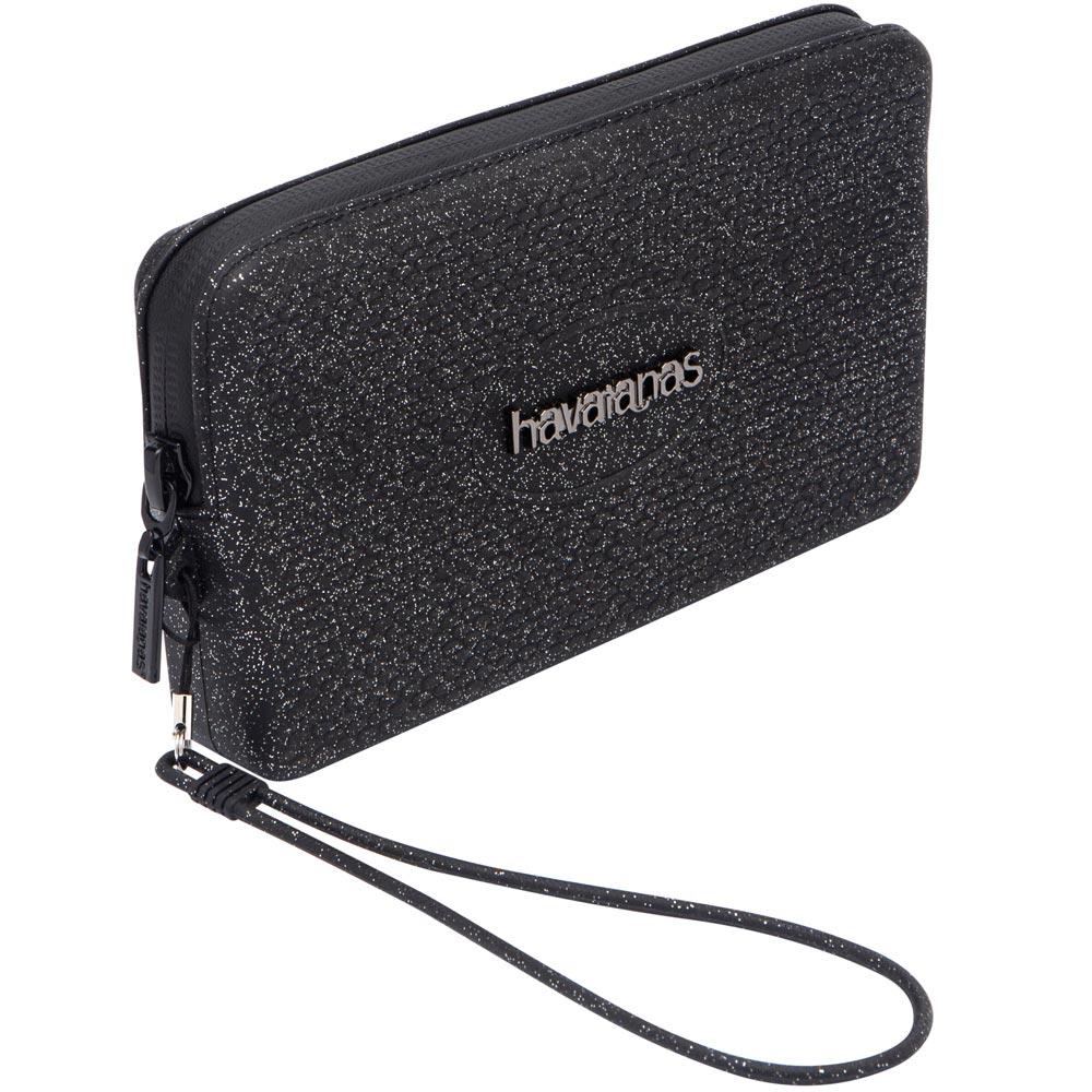 Borsa donna Mini bag plus glitter Havaianas in silicone nero