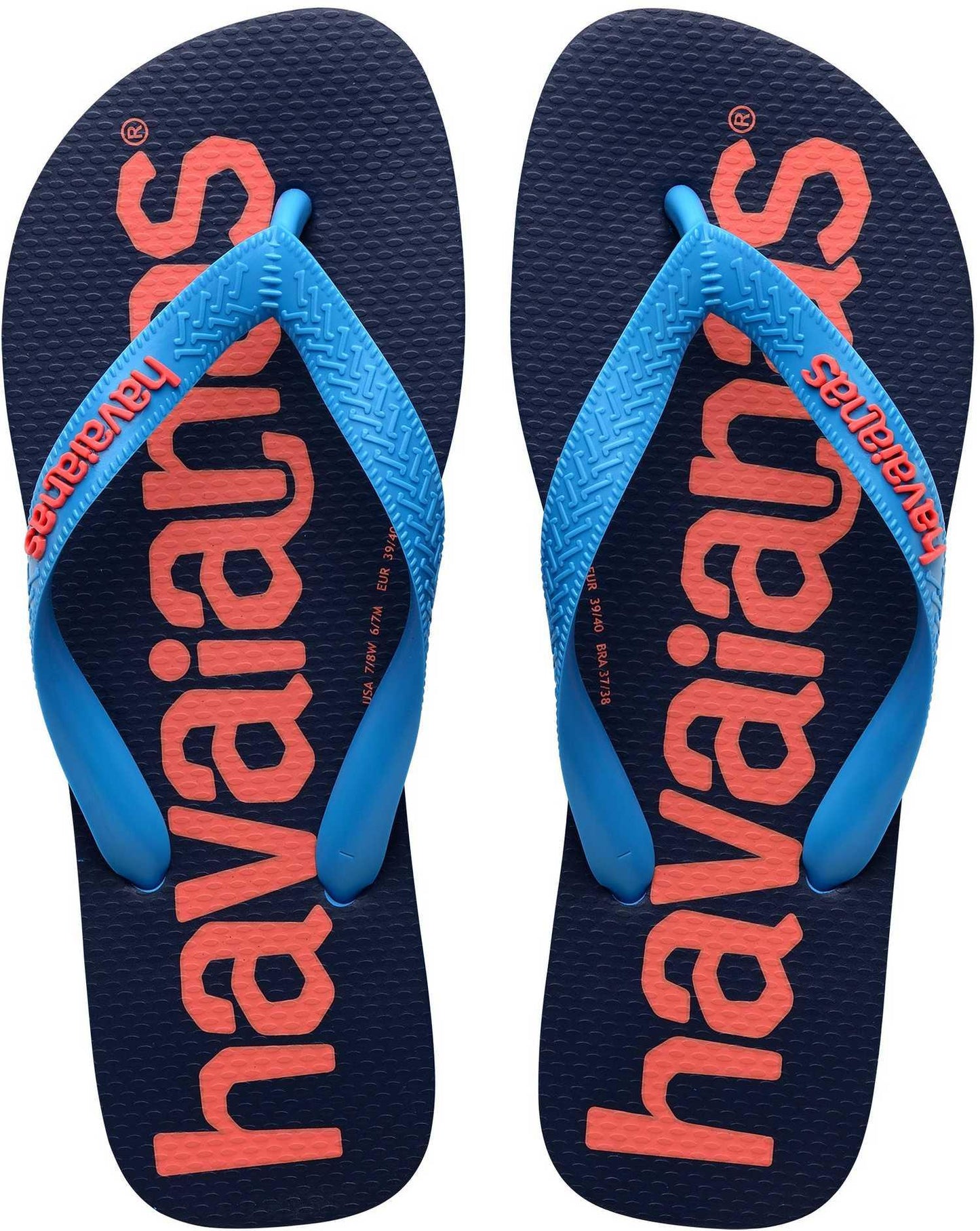 Infradito Havaianas Top Logomania II sandali kids turchese 41457410212