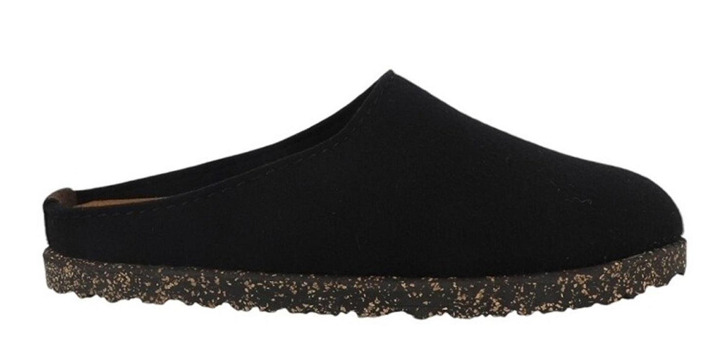 Pantofole HAFLINGER Manhattan nero 39100103 (36-42) in feltro lana