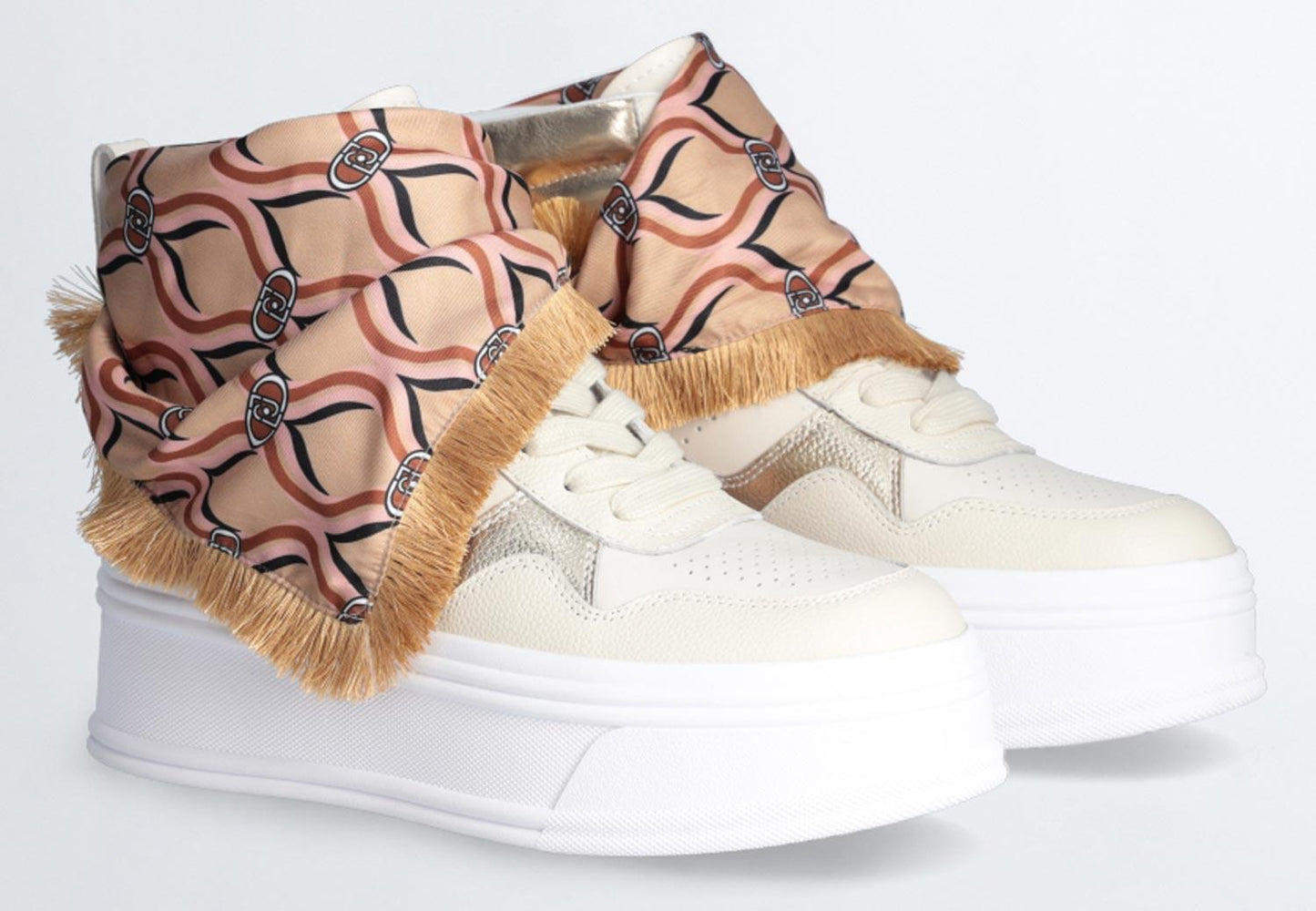 Sneakers mid LIU JO "Selma 02" BF3131 scarpe foulard donna