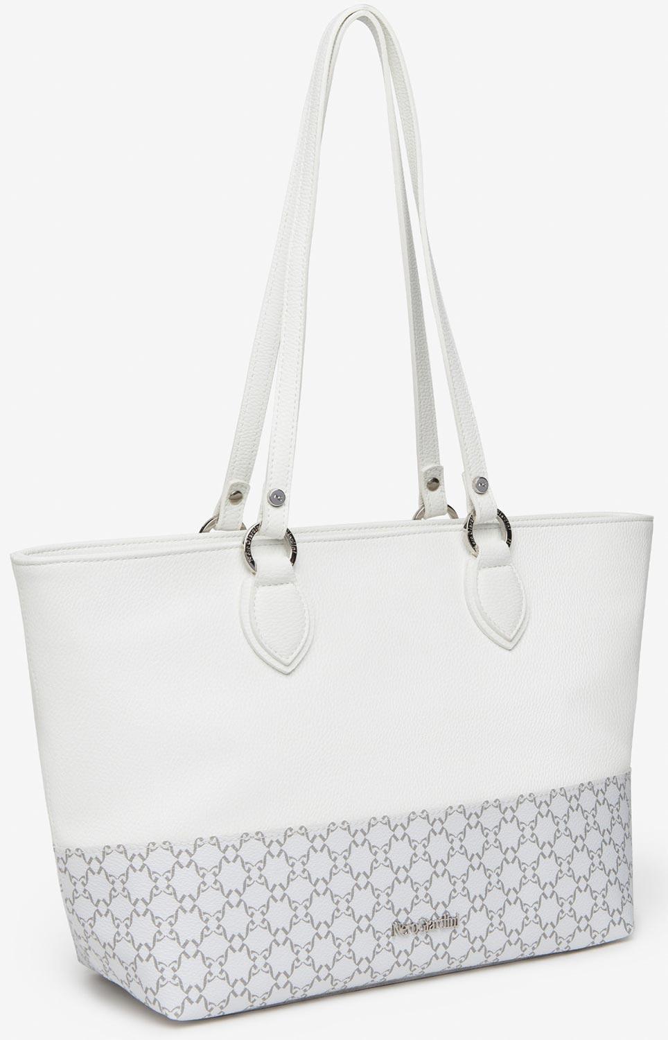 Borsa NeroGiardini E443760D-707 shopper logo donna