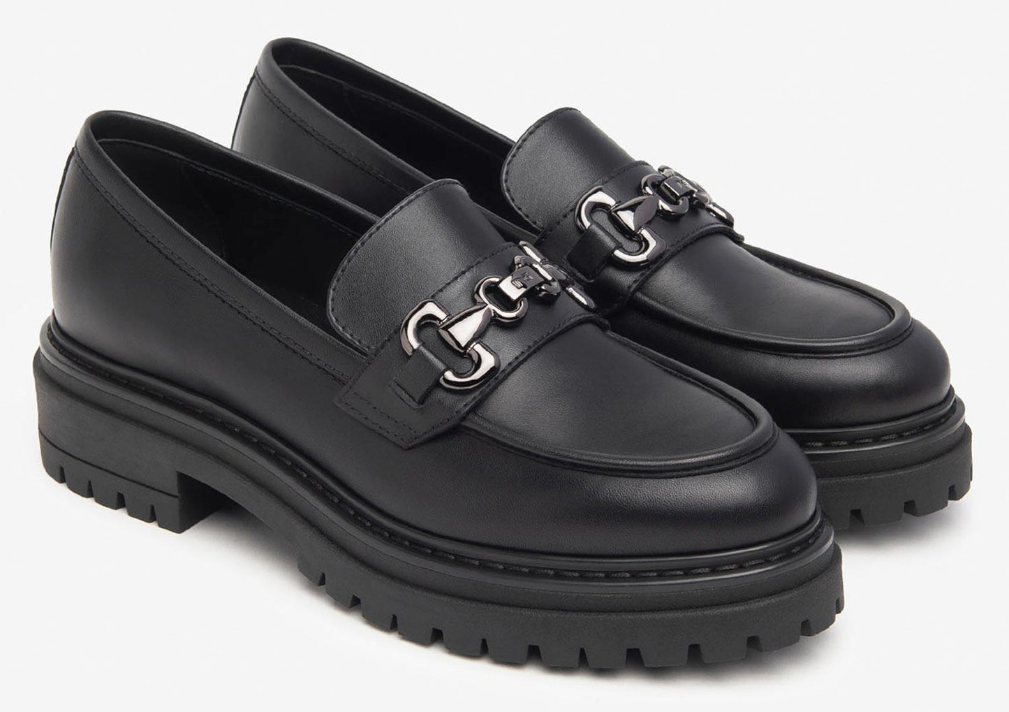 Mocassini NeroGiardini I411410-100 I411410 1410 scarpe donna