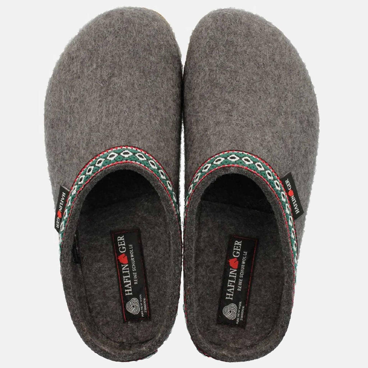 Pantofole HAFLINGER Franzl 71100104 grigio antracite - dettaglio 3