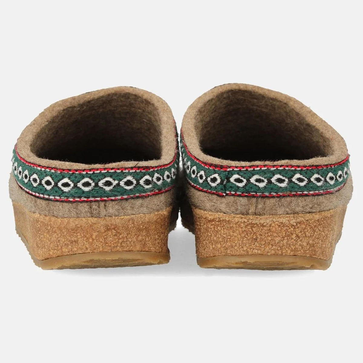 Pantofole HAFLINGER Franzl Beige 711001550 in Feltro, Sughero e Lana