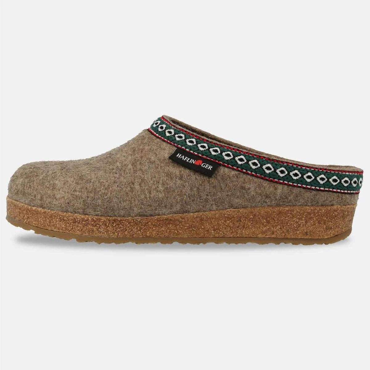 Pantofole HAFLINGER Franzl Beige 711001550 in Feltro, Sughero e Lana