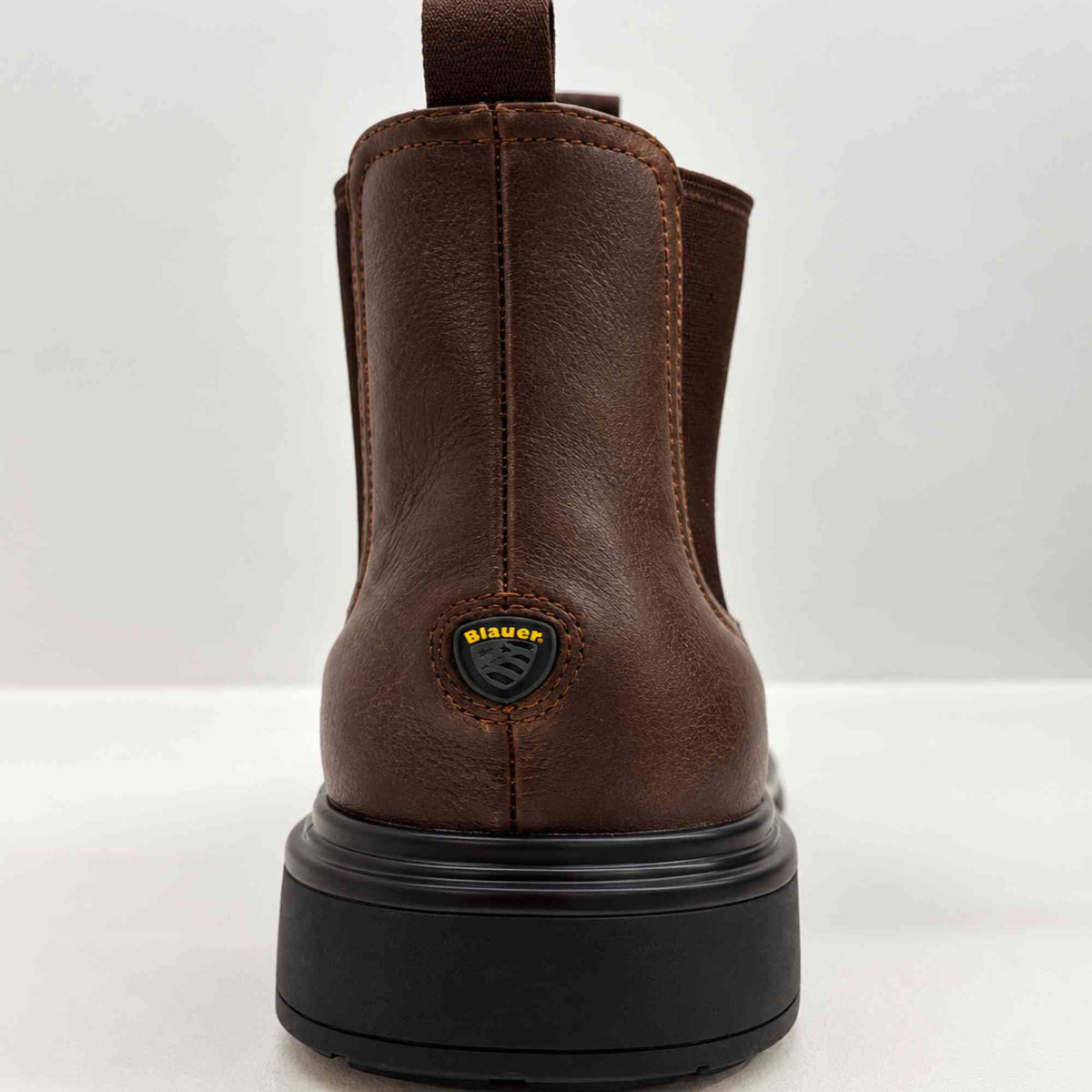 Polacchino Blauer GRADY01 uomo marrone scuro in pelle nubuck – fotografia 5