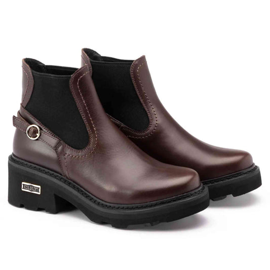 Polacchino donna CULT Grace CLW4563-01 in pelle marrone - foto 2