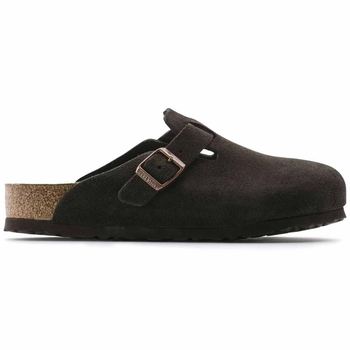 Birkenstock Boston Donna Camoscio Marrone Sabot 1027460, Calzata Stretta 35-41